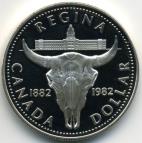 Canada Regina silver dollar