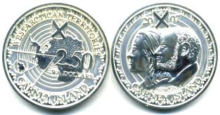 coin from Carney Island, Westartican Territory