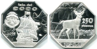 Isla del Coco 250 Piastros 2025 Isla del Coco 250 Piastros 2025 coin