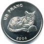 Congo 1 Franc Golden Cat coin