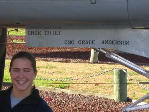 Grace is Assistant Crew Chief of the B-25