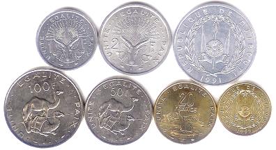 Djibouti coin set