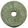 French Indo-China 1 Cent 1941