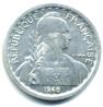 French Indo-China aluminum 10 Centimes 1945