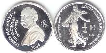 French Southern and Antarctic Territories 1/4 Euro Pattern coin
