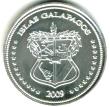 Common obverse on 2009 Galapagos precioius metal coins