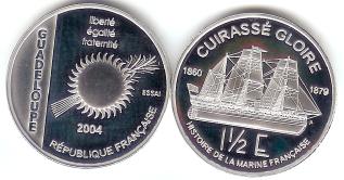 Guadeloupe 1 1/2 Euro 2004 Essai Guadeloupe 1 1/2 Euro 2004 Essai