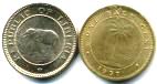 Set of 2 Liberia half cents