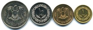 Libya 1975 coin set: 1 - 20 Dirhams Libya 1975 coin set: 1 - 20 Dirhams