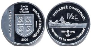 Martinique 1 1/2 Euro Essai Martinique 1 1/2 Euro Essai coin