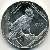 Mexico silver 5 Peso Harpie Eagle 2001 KM653 Mexico silver 5 Peso Harpie Eagle 2001 KM653