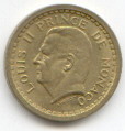 Monaco 2 Franc issued in 1945