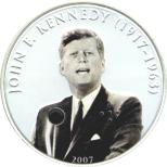 John F. Kennedy speaking coin from Mongolia