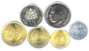 Morocco 6 coin set