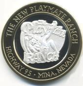New Playmate Cafe $10 silver strike bi-metallic brothel token