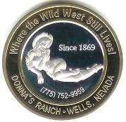 Nevada Brothel Token: Donna's Ranch, Wells, NV