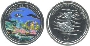 Palau $1 2003 Sparkling Fish