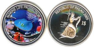 PALAU $1 2005 STINGRAY