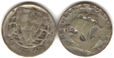 Portugal silver 2 1/2 Escudos 1932-1951 KM580 Portugal silver 2 1/2 Escudos 1932-1951 KM580 depicts sailing ship