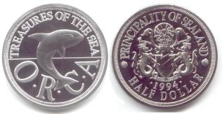 Sealand Dollar and Half Dollar
