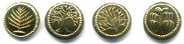 Set of 4 brass Farthing from The Shire Set of 4 brass Farthing from The Shire