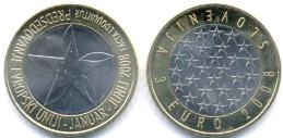 Bimetallic Slovinia 2008 2 Euro coin