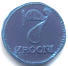Viinmarisaar 7 Krooni 2007 struck in blue Niobium